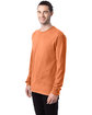 ComfortWash by Hanes Unisex Garment-Dyed Long-Sleeve T-Shirt HORIZON ORANGE ModelQrt