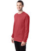 ComfortWash by Hanes Unisex Garment-Dyed Long-Sleeve T-Shirt crimson fall ModelQrt