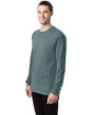 ComfortWash by Hanes Unisex Garment-Dyed Long-Sleeve T-Shirt CYPRESS GREEN ModelQrt