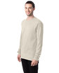 ComfortWash by Hanes Unisex Garment-Dyed Long-Sleeve T-Shirt PARCHMENT ModelQrt