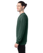 ComfortWash by Hanes Unisex Garment-Dyed Long-Sleeve T-Shirt FIELD GREEN ModelSide