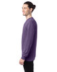 ComfortWash by Hanes Unisex Garment-Dyed Long-Sleeve T-Shirt GRAPE SODA ModelSide