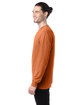 ComfortWash by Hanes Unisex Garment-Dyed Long-Sleeve T-Shirt TEXAS ORANGE ModelSide