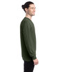 ComfortWash by Hanes Unisex Garment-Dyed Long-Sleeve T-Shirt moss ModelSide