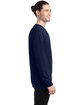 ComfortWash by Hanes Unisex Garment-Dyed Long-Sleeve T-Shirt NAVY ModelSide