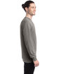 ComfortWash by Hanes Unisex Garment-Dyed Long-Sleeve T-Shirt CONCRETE ModelSide