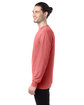 ComfortWash by Hanes Unisex Garment-Dyed Long-Sleeve T-Shirt CORAL CRAZE ModelSide