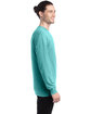 ComfortWash by Hanes Unisex Garment-Dyed Long-Sleeve T-Shirt MINT ModelSide