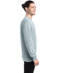 ComfortWash by Hanes Unisex Garment-Dyed Long-Sleeve T-Shirt SOOTHING BLUE ModelSide