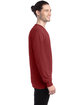 ComfortWash by Hanes Unisex Garment-Dyed Long-Sleeve T-Shirt cayenne ModelSide
