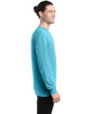 ComfortWash by Hanes Unisex Garment-Dyed Long-Sleeve T-Shirt FRESHWATER ModelSide