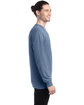 ComfortWash by Hanes Unisex Garment-Dyed Long-Sleeve T-Shirt SALTWATER ModelSide