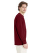 ComfortWash by Hanes Unisex Garment-Dyed Long-Sleeve T-Shirt garnet ModelSide