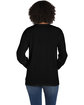 ComfortWash by Hanes Unisex Garment-Dyed Long-Sleeve T-Shirt with Pocket BLACK ModelBack