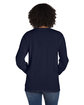 ComfortWash by Hanes Unisex Garment-Dyed Long-Sleeve T-Shirt with Pocket navy ModelBack