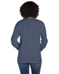 ComfortWash by Hanes Unisex Garment-Dyed Long-Sleeve T-Shirt with Pocket ANCHOR SLATE ModelBack