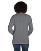 ComfortWash by Hanes Unisex Garment-Dyed Long-Sleeve T-Shirt with Pocket CONCRETE ModelBack