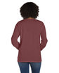 ComfortWash by Hanes Unisex Garment-Dyed Long-Sleeve T-Shirt with Pocket CAYENNE ModelBack