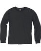 ComfortWash by Hanes Unisex Garment-Dyed Long-Sleeve T-Shirt with Pocket new railroad FlatFront