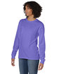 ComfortWash by Hanes Unisex Garment-Dyed Long-Sleeve T-Shirt with Pocket LAVENDER ModelQrt