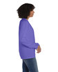 ComfortWash by Hanes Unisex Garment-Dyed Long-Sleeve T-Shirt with Pocket LAVENDER ModelSide