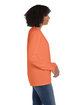 ComfortWash by Hanes Unisex Garment-Dyed Long-Sleeve T-Shirt with Pocket HORIZON ORANGE ModelSide