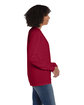 ComfortWash by Hanes Unisex Garment-Dyed Long-Sleeve T-Shirt with Pocket CRIMSON FALL ModelSide