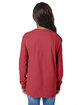 ComfortWash by Hanes Youth Crew Long-Sleeve T-Shirt crimson fall ModelBack