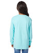 ComfortWash by Hanes Youth Crew Long-Sleeve T-Shirt mint ModelBack