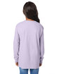 ComfortWash by Hanes Youth Crew Long-Sleeve T-Shirt future lavender ModelBack