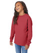 ComfortWash by Hanes Youth Crew Long-Sleeve T-Shirt crimson fall ModelQrt