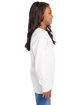 ComfortWash by Hanes Youth Crew Long-Sleeve T-Shirt white ModelSide