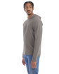 ComfortWash by Hanes Unisex Jersey Hooded T-Shirt concrete gray ModelQrt