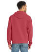 ComfortWash by Hanes Unisex Pullover Hooded Sweatshirt CRIMSON FALL ModelBack