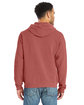 ComfortWash by Hanes Unisex Pullover Hooded Sweatshirt NANTUCKET RED ModelBack