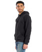 ComfortWash by Hanes Unisex Pullover Hooded Sweatshirt BLACK ModelQrt