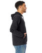 ComfortWash by Hanes Unisex Pullover Hooded Sweatshirt BLACK ModelSide