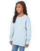 ComfortWash by Hanes Youth Fleece Sweatshirt soothing blue ModelQrt