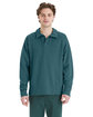 ComfortWash by Hanes Unisex Garment Dye Polo Collar Sweatshirt  
