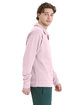 ComfortWash by Hanes Unisex Garment Dye Polo Collar Sweatshirt cotton candy ModelSide