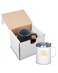 Prime Line 12oz Vacuum Insulated Coffee Mug With Handle In Mailer white DecoFront