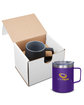 Prime Line 12oz Vacuum Insulated Coffee Mug With Handle In Mailer purple DecoFront