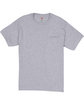 Hanes Men's Authentic-T Pocket T-Shirt light steel FlatFront