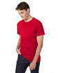 Hanes Men's Authentic-T Pocket T-Shirt deep red ModelQrt