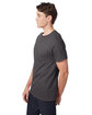 Hanes Men's Authentic-T Pocket T-Shirt smoke gray ModelSide