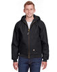 Berne Men's Tall Highland Washed Cotton Duck Hooded Jacket  
