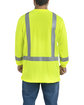 Berne Men's Hi-Vis Class 3 Performance Long Sleeve Pocket T-Shirt yellow ModelBack