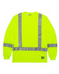 Berne Men's Hi-Vis Class 3 Performance Long Sleeve Pocket T-Shirt yellow FlatFront