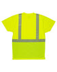 Berne Unisex Hi-Vis Class 2 Color Blocked Pocket T-Shirt hi vis yellow FlatBack