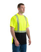Berne Unisex Hi-Vis Class 2 Color Blocked Pocket T-Shirt hi vis yellow ModelQrt